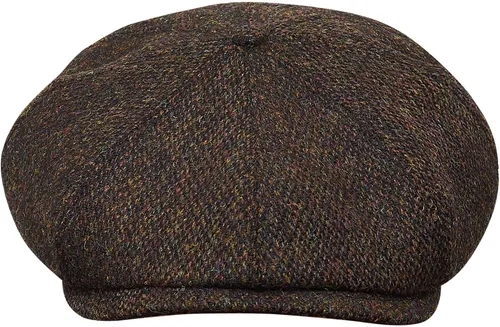 Vista 3 de Sterkowski Gorra Shelby Gorra 100% Harris Tweed Newsboy para hombre Sombrero de estilo pico de 8 paneles