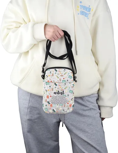 Vista 6 de G2TUP Bolsa de maquillaje Artist Definition - Bolsa de cosméticos para profesores de arte y amantes - Regalo de pintor, Definición de artista S