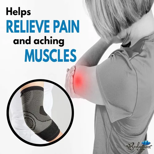 Vista 6 de Codera con correa para tendinitis, 2 unidades, manguitos de compresión para codo de tenis, tratamiento de codo de golf