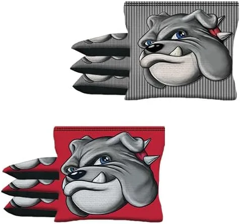 Vista 15 de Custom Shark Attack Submarine Set of 8 Regulation Cornhole Bags B40 Negro/Azul