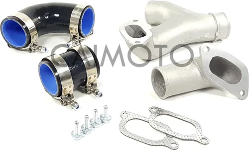 Vista 4 de Intercooler De Montaje Superior Kit De Tubería Y Negro Para Subaru Impreza WRX/WRX STi GD/GG 2002-2007