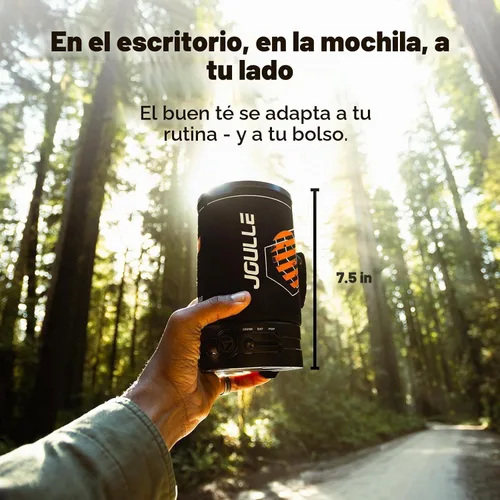 Vista 5 de STOKE VOLTAICS Cafetera Percoladora Eléctrica, Hervir Agua y Preparar Té 2-en-1, Cafetera de 3 Tazas, Kit de Té Portátil para Acampar, Viaje