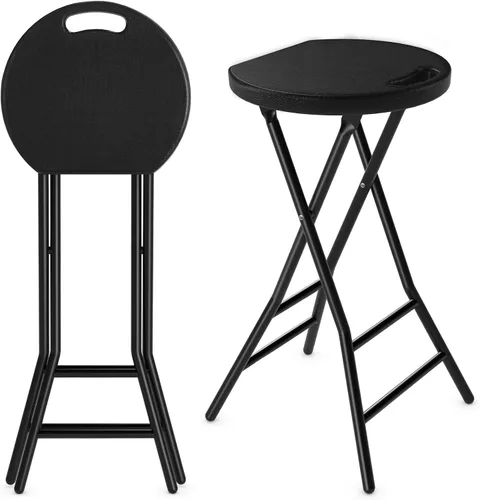 Vista 18 de 5Rcom Taburetes Plegables, Paquete de 1 Taburetes Portátiles con Asa, Taburete Plegable para Adultos con Patas de Marco de Acero Resistente
