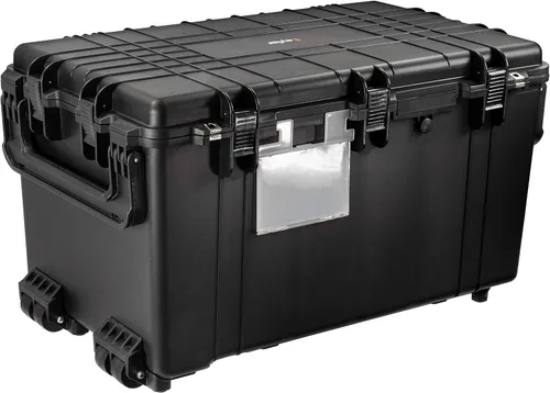 Vista 2 de Eylar XXXL 32" Transport Roller Engranaje, cámara, herramientas, equipo estuche rígido impermeable con espuma (negro)