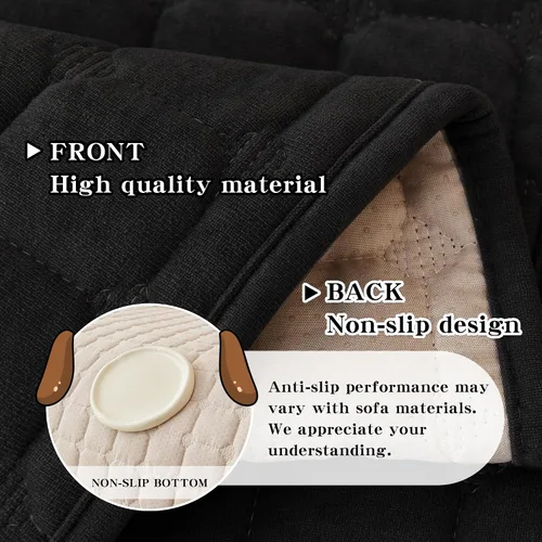 Vista 4 de MYSKY HOME Funda para sofá, funda lavable para perros, funda para sofá modular, funda para sofá de 2 cojines, fundas protectoras antideslizantes
