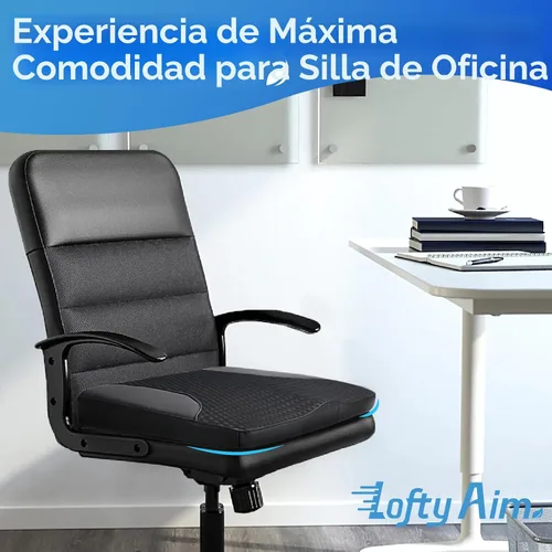 Vista 5 de Lofty Aim Cojín de asiento de automóvil, cómoda almohada de asiento de espuma viscoelástica para conducir, alivio del dolor de espalda y ciática