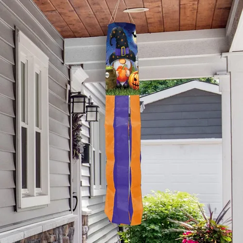 Vista 3 de Briarwood Lane Gnomos de Halloween Windsock Humor Spooky 40" L