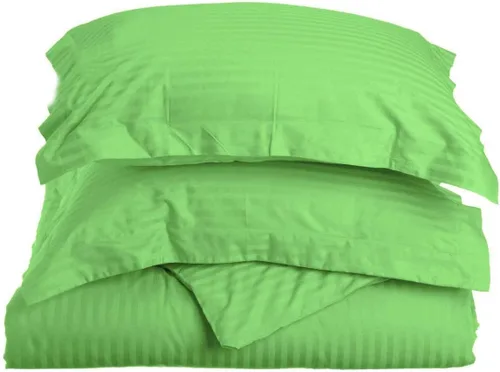 Vista 9 de LaxLinen Juego de funda de edredón de 3 piezas (1 funda de edredón con 2 fundas de almohada) 100% algodón de calidad suave, con cierre