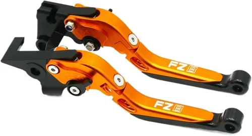 Vista 6 de Motorcycle Acessories Adjustable Extendable Folding Brake Clutch Levers Handle Compatible with Yamaha FZ8 FZ-8 2011 2012 2013 2014 2015-2020(A)