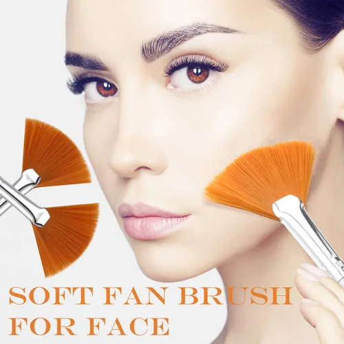 Vista 4 de 20 cepillos faciales para máscara de abanico facial, aplicador de ácido, brochas de maquillaje suaves, herramientas cosméticas para máscaras