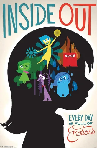 Vista 14 de Trends International Disney Pixar Inside Out - Póster de pared de emociones, 14.725 x 22.375 pulgadas, versión enmarcada de madera de granero