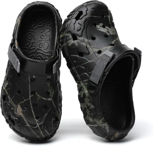 Vista 6 de Zuecos deportivos para hombre, sandalias deportivas al aire libre, zapatos de playa, zapatos de playa para interiores y exteriores, pantuflas