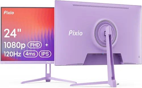 Vista 22 de Pixio PX246 Wave Beige 24 pulgadas 120Hz Frecuencia de Actualización Resolución FHD 1080p Panel IPS 4ms GTG Tiempo de Respuesta Monitor