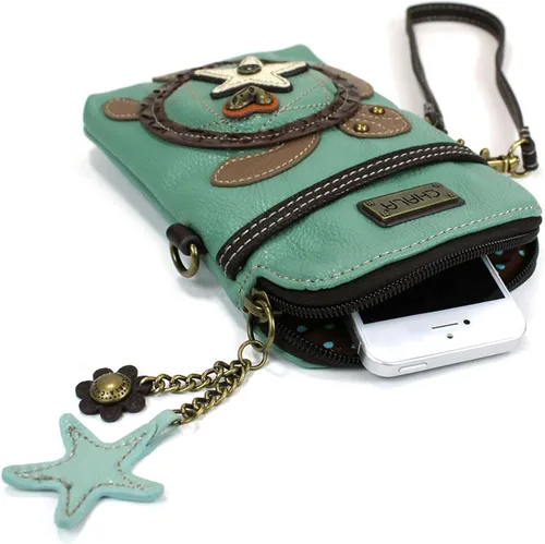 Vista 7 de Chala - Bolsa cruzada de piel sintética multicolor con correa ajustable para teléfono celular