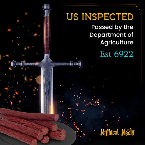 Vista 5 de Mythical Meats Sabor original (basilisco) Paquete de 12 palitos de bocadillo – Alligator suave con cerdo y carne de res – Carnes secas