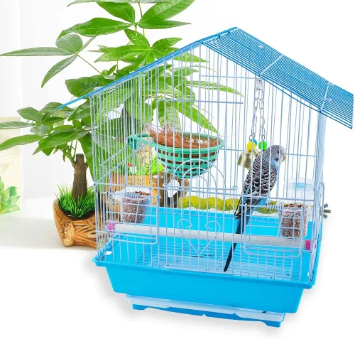 Vista 3 de Paquete de 9 comederos pequeños para alimentos y agua para pájaros, recipiente para colgar, práctico recipiente para colgar, plato de alimentación