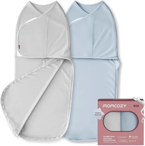 Vista 11 de Momcozy - Pañales para recién nacidos, con cierre silencioso para bebés de 0 a 3 meses Saco de dormir apto para nuevos padres, reduce el reflejo