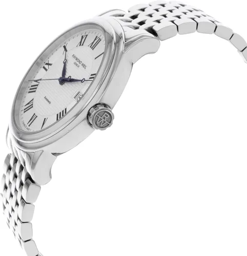 Vista 3 de Raymond Weil Maestro Dial de plata SS reloj masculino automático 2837-ST-00659