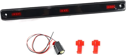 Vista 2 de Lámpara de marcador central trasera roja compatible con Ford Super Duty Dually DRW 2017-2022 con coleta