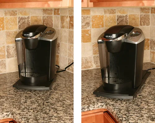 Vista 4 de Deluxe Comfort - Bandeja extraíble fácil deslizante para encimera de cocina, estante deslizante debajo del gabinete, paquete de 4, negro, 4