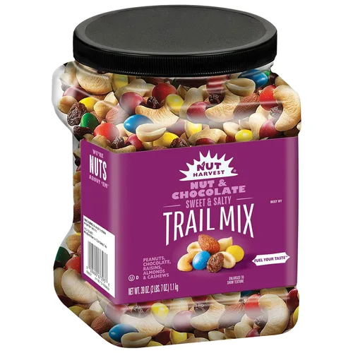 Vista 6 de Nut Harvest - Almendras espolvoreadas con cacao, bote de 36 onzas