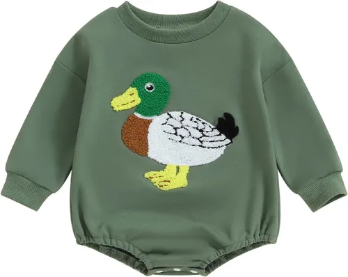 Vista 25 de VISGOGO Mameluco de gran tamaño para bebé recién nacido, ropa neutra Beige-aunties Bestie