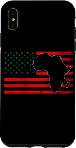 Vista 7 de Funda para iPhone 12 mini USA Black History Afro-American Pan African UNIA Flag Case
