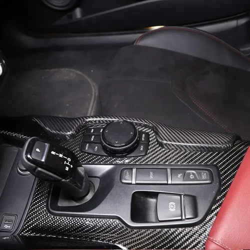 Vista 6 de CHEAYAR Panel de cambios lateral de consola central compatible con Toyota Supra GR A90 A91 MK5 2019-2022, marco adhesivo para panel de cambios