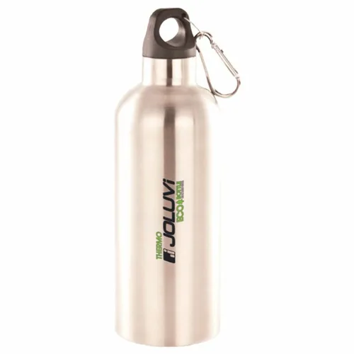 Vista 2 de Botella de Agua Joluvi Ecothermo 600 ml Gris Acero Inoxidable