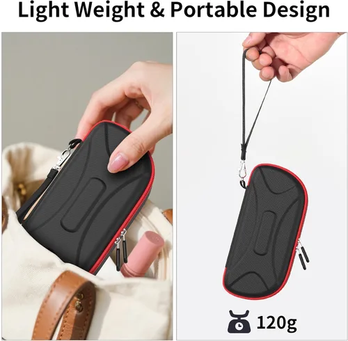 Vista 5 de LUOKE Estuche rígido de transporte para Ray-Ban Meta WayfarerSkylerHeadliner caja de carga con accesorios para gafas inteligentes RayBan