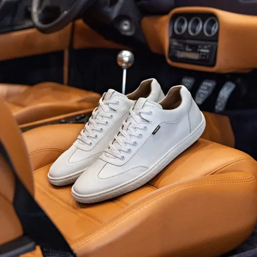 Vista 38 de Piloti Zapatos de conducción para hombre, zapatos deportivos de gamuza italiana Shift para hombre