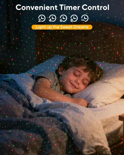 Vista 6 de Neroupe Proyector de luces de Navidad para exteriores impermeables con control remoto, decoraciones de Navidad al aire libre, luces de jardín