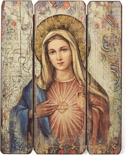 Vista 2 de Joseph's Studio by Roman - Panel decorativo de corazón inmaculado, 15 "H, paneles valientes, tablero de fibra de densidad media, decoración