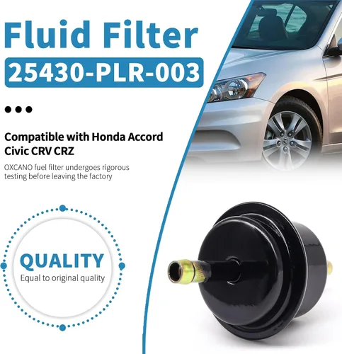 Vista 2 de Filtro de Fluido de Transmisión Automática ATF 25430-PLR-003 044-0382 Compatible con Honda Accord Civic CRV CRZ Element Fit Insight Odyssey