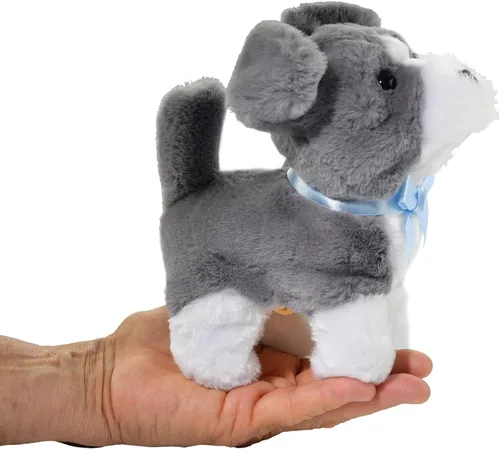 Vista 6 de Home-X - Schnauzer juguetes para perros eléctricos mascotas interactivas animales de peluche