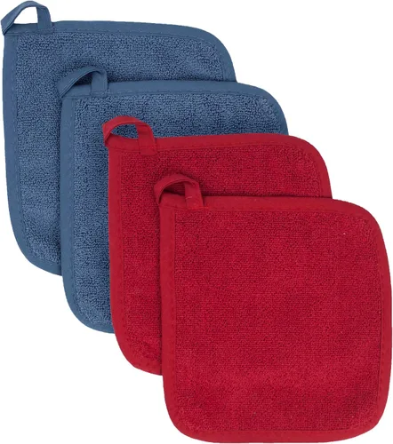 Vista 20 de RITZ Guante de olla y protector térmico de rizo: Resistente al calor sin igual, duradero 100% algodón – Diseñado ergonómicamente para un agarre