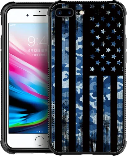 Vista 62 de Funda compatible con iPhone X/XS, diseño de bandera estadounidense de béisbol, TPU suave, a prueba de golpes, de vidrio templado, para iPhone X/XS