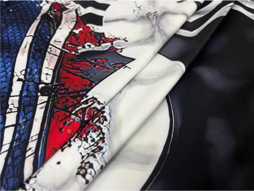 Vista 5 de TIMWOODER Camisa de compresión para hombre, camiseta de manga corta suave con estampado 3D, camiseta deportiva para gimnasio