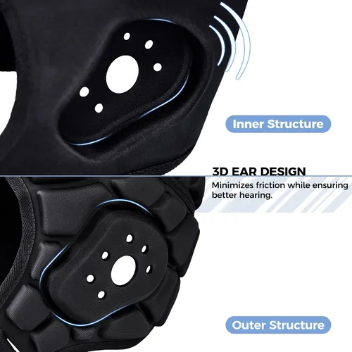 Vista 2 de Casco acolchado suave para bandera de fútbol 7v7 rugby ajustable para portero de fútbol para la cabeza, protección de portero deportivo, para niños