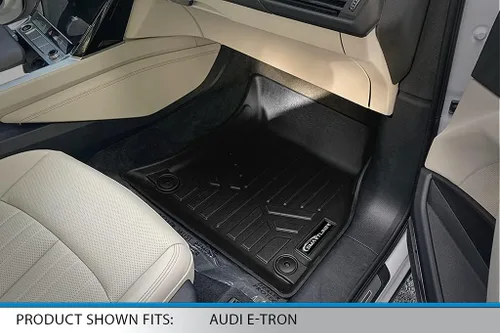 Vista 3 de SMARTLINER - Juego de alfombrillas y forro de carga de ajuste personalizado para todo tipo de clima, 2 filas, compatible con Audi e-tron S Sportback