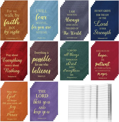 Vista 10 de Paquete de 50 cuadernos cristianos, diarios de oración, diario bíblico de bolsillo pequeño, diario de gratitud para mujeres y hombres, cuadernos