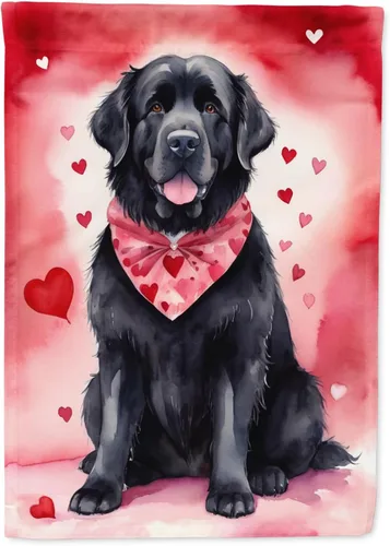 Vista 17 de Caroline's Treasures DAC5252GF Affenpinscher - Bandera de jardín con texto en inglés "My Valentine", bandera decorativa para patio exterior, patio