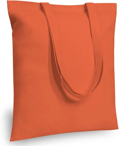 Vista 12 de TOPDesign Paquete de 10 bolsas de mano económicas de algodón de 11.8"x13", bolsas de tela ligeras y pequeñas reutilizables para compras de Beige