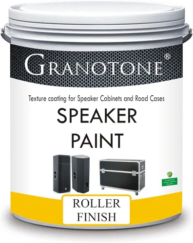 Vista 10 de GRANOTONE Pintura para Altavoces Negra 1 Galón Recubrimiento Texturizado para Gabinetes de Altavoces, Estuches para Transporte, Metal y Muebles
