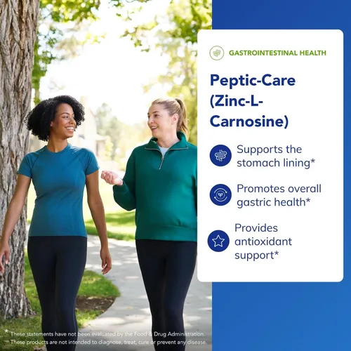 Vista 3 de Pure Encapsulations Peptic-Care - Zinc-L-Carnosine - Suplemento para la salud intestinal y antioxidante - Apoya la salud gástrica* - Vegano y sin