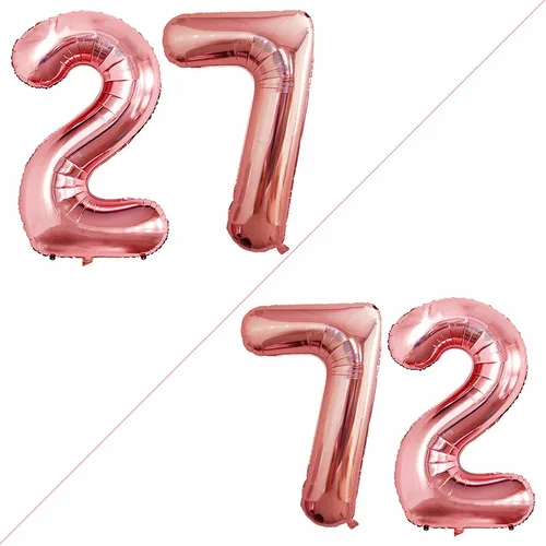 Vista 93 de Goer, conjunto de globos de papel aluminio para decoraciones de cumpleaños, globos de las letras de feliz cumpleaños y de números Oro