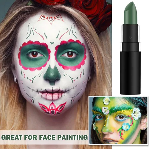 Vista 7 de CAHIUYOA Palo negro de ojo verde para deportes, profesional Eyeblack Sports Football Baseball Softball Green Eye Black Face Body Paint Stick
