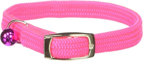 Vista 18 de Kool Kat Collar de seguridad elástico para gatos con campana, negro, 8 pulgadas