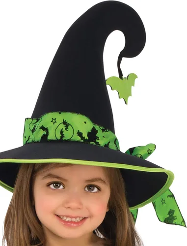 Vista 2 de Rubies Niñas Bruja Verde Disfraz de Niño