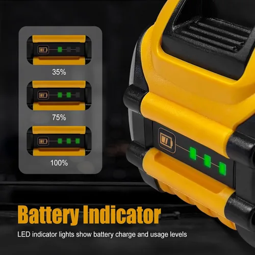 Vista 4 de CAFU Paquete de 1 batería de repuesto de 12 Ah para baterías Dewalt Flex de 20 V/60 V Max compatibles con DCB606 DCB609 DCB612 DCB615 DCB206 DCB207